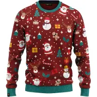 JAP Christmas Foute kersttrui Christmas tale (rood) - JAP Christmas - Maat 5/6 jaar