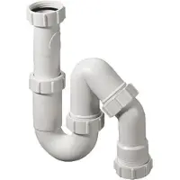 Mcalpine Universeel Sifon - 50x1.1/2 - Wit - 53580