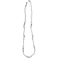 Behave - Lange ketting met delftsblauwe kralen - 110 cm