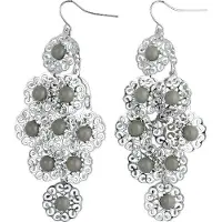 Behave - Oorhangers dames gotisch design - Zilverkleur - Statementlook