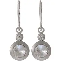 Behave - Oorbellen met kristalhanger - Tijdloze stijl - 1,8 cm lang