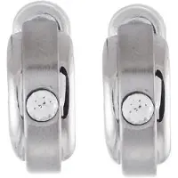 Behave - Zilverkleurige oorstekers met glaskristal element - Fashion sieraden