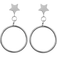 Behave - Oorhangers zilverkleur ster - Minimal chic voor elke dag