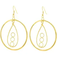 Behave - Oorbellen goudkleur - modern design - feestelijk & casual
