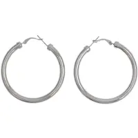 Behave - Oorringen - Zilver Kleur - 5cm