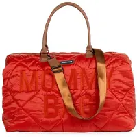 Childhome Quilted Puffered Red Mommy Bag Luiertas | Childhome