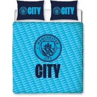 Manchester City dekbedovertrek - 2-persoons - 200 x 200 cm. - Man. City dekbed - tweepersoons met 2 kussenslopen
