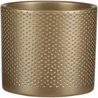 Edelman Era pot round gold relief H12,5 x D13,5 cm stenen binnenpot