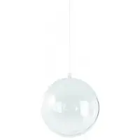 Rayher Hobby Hobby/diy kerstballen - 5x st - transparant - D8 cm - kunststof - Kerstbal