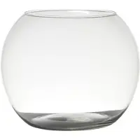 Hakbijl Glass bol vaas/terrarium vaas - D25 x H20 cm - glas - transparant - Vazen