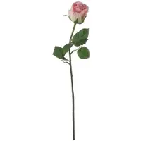 Mica Decorations Mica roze kunstroos kunstbloemen 69 cm decoratie - Kunstbloemen