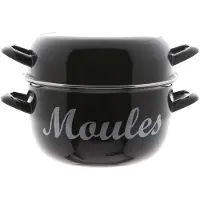 Cosy & Trendy Mosselpan/mosselpot emaille 24 cm - Kookpannen