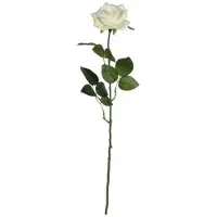 Mica Kunstbloem Roos crème lace hoogte 66cm