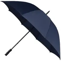 Falcone Golf stormparaplu windproof - donkerblauw - lang - 130 cm - Paraplu's