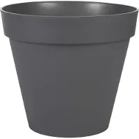 Eda Round Flower Pot Toscane - Ø 30 x H 26 cm - 10 L - Anthracite Gray