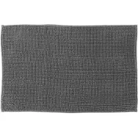 Atmosphera Badkamer kleedje/badmat voor de vloer - 50 x 80 cm - donkergrijs - Badmatjes