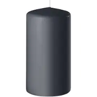 Enlightening Candles 1x Kaarsen antraciet grijs 6 x 15 cm 58 branduren sfeerkaarsen - Stompkaarsen