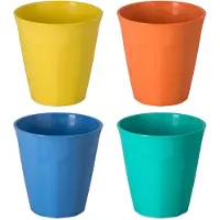Koziol Nora kop M 30 cl 4-pack Blauw-koraal-groen-geel
