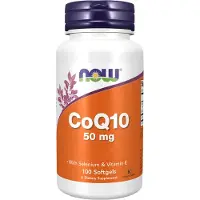 Now CoQ10 50 mg + Vitamine E softgels (100 Softgels) - antioxidanten, co-enzym-q10 - co-enzym-q10 - co-enzym-q10