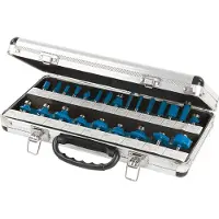 Silverline 24-delige 1/4" TCT frees set | 1/4" - 656577