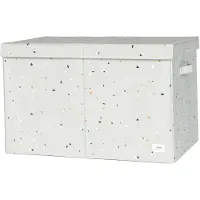 3 Sprouts Opbergbox m. Deksel- 63x38x39 cm - Terrazzo/Groen - - OneSize - Opbergers