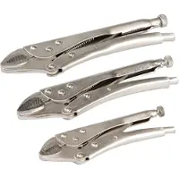 Silverline Gripzangen, set van 3 stuks.Set van 3 gripzangen.