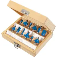 Silverline 12-delige 8 mm TCT frees set | 8 mm - 251678