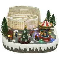 Lumineo Kersttafereel | | Rome (25 leds, Bewegend, Muziek)