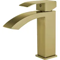 Allibert Wastafelmengkraan Cabernet - Lage Uitloop - Keramisch - Goud - 15,0cm