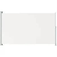 vidaXL Tuinscherm uittrekbaar 180x300 cm crèmekleurig