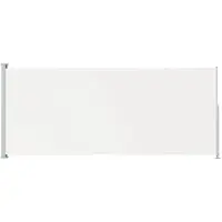 vidaXL Tuinscherm uittrekbaar 180x514 cm crèmekleurig