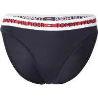 Tommy Hilfiger Tommy Hilfigervoor vrouwen. UW0UW02455 Slip met marineopdruk (L), Homewear, Katoen, Duurzaam, Marineblauw