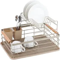 Klausberg 1799 - Vaat droogrek - afdruiprek - met 2 niveaus - Beige