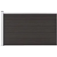 vidaXL Schuttingpaneel 175x105 cm HKC zwart