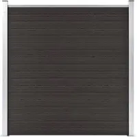 vidaXL Schuttingpaneel 180x186 cm HKC zwart