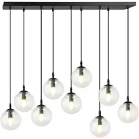 Emibig Hanglamp 9xE14 40W COSMO 9, kleur: blauw/transparant, artikelnummer: 711/9