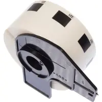 Kangaro printeretiketten - compatible Brother DK-11221 - zwart/wit - 23x23mm - 1 rol a 1000 etiketten