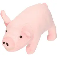Merkloos Pluche varken knuffel 21 cm boerderij dieren - Knuffeldier