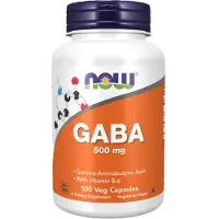 Now Foods - GABA met Vitamine B6, 500 mg - 100 vegetarische capsules