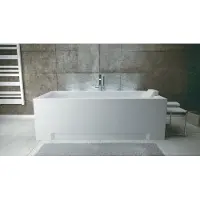 Plazan Modern ligbad met paneel acryl 180x80cm wit glans