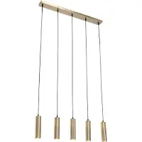 QAZQA Moderne hanglamp brons 5-lichts - Jeana