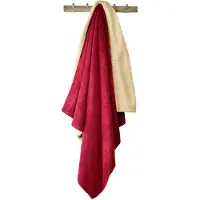 De Witte Lietaer Plaid Teddy Laya Wine Red-150 x 200 cm