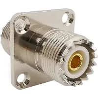 Dolphix UHF (v) - UHF (v) inbouw koppelstuk (4 schroefgaten) - 50 Ohm