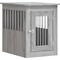 vidaXL Hondenbench 45x62x59 cm bewerkt hout grijs sonoma