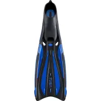 Tusa Solla - High-Performance full-foot duikvinnen met ForcElast-technologie en 20° angled blade design voor efficiënte voortstuwing - Zwart/Blauw - FF-23 - Maat ML (42–43) - (26–26,5 cm)