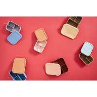 OYOY Yummy Brooddoos/Lunch box met indeling L - Camel/Yellow