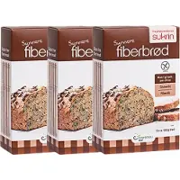 Sukrin | Broodmix | Fiberbrød | 250G | 3 Stuks | 3 x 250 gram