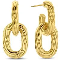 CO88 Collection Prachtige gouden damesoorbellen uit de CO88-collectie 8CE-70554