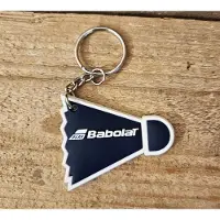 Babolat Badminton sleutelhanger - rubber - blauw - 2 stuks