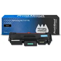 PrintAbout Toner MLT-D116L (SU828A) Zwart Hoge capaciteit geschikt voor Samsung